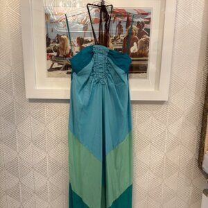 XiRENA Teal and Green Maxi Dress